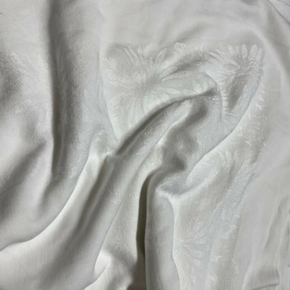 Vintage Beautiful Custom White Tablecloth